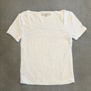 LOFT White Short Sleeve Top